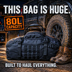 HAULMASTER™ 2-IN-1 Tactical Duffle Backpack