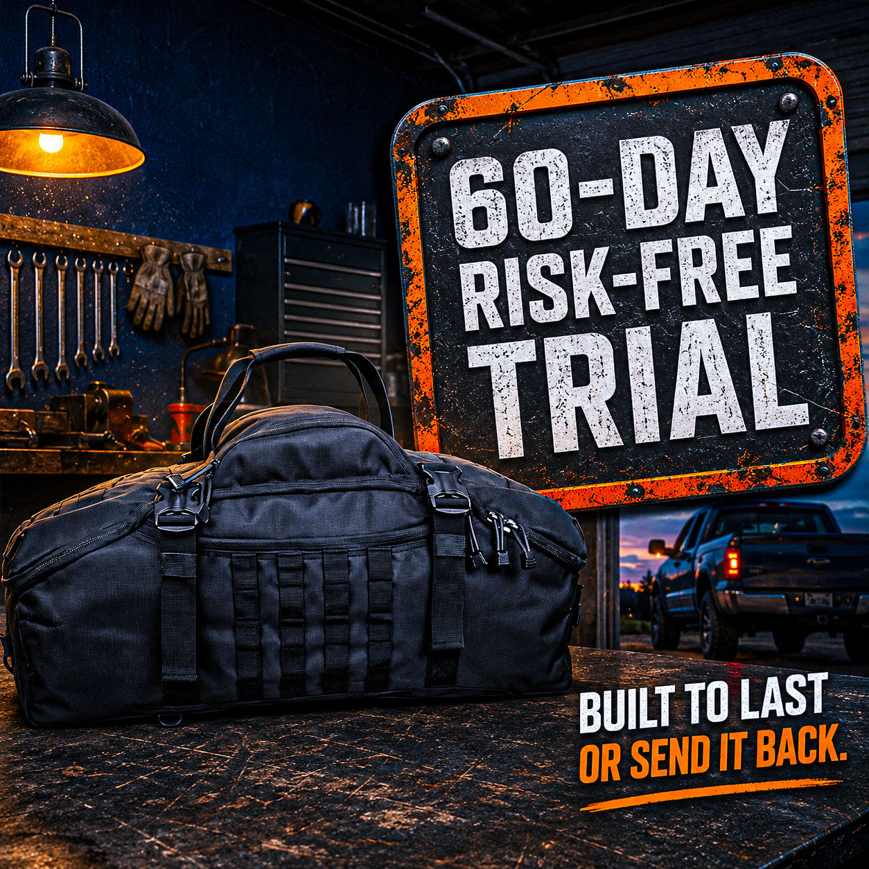 HAULMASTER™ 2-IN-1 Tactical Duffle Backpack