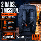 HAULMASTER™ 2-IN-1 Tactical Duffle Backpack