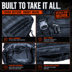 HAULMASTER™ 2-IN-1 Tactical Duffle Backpack