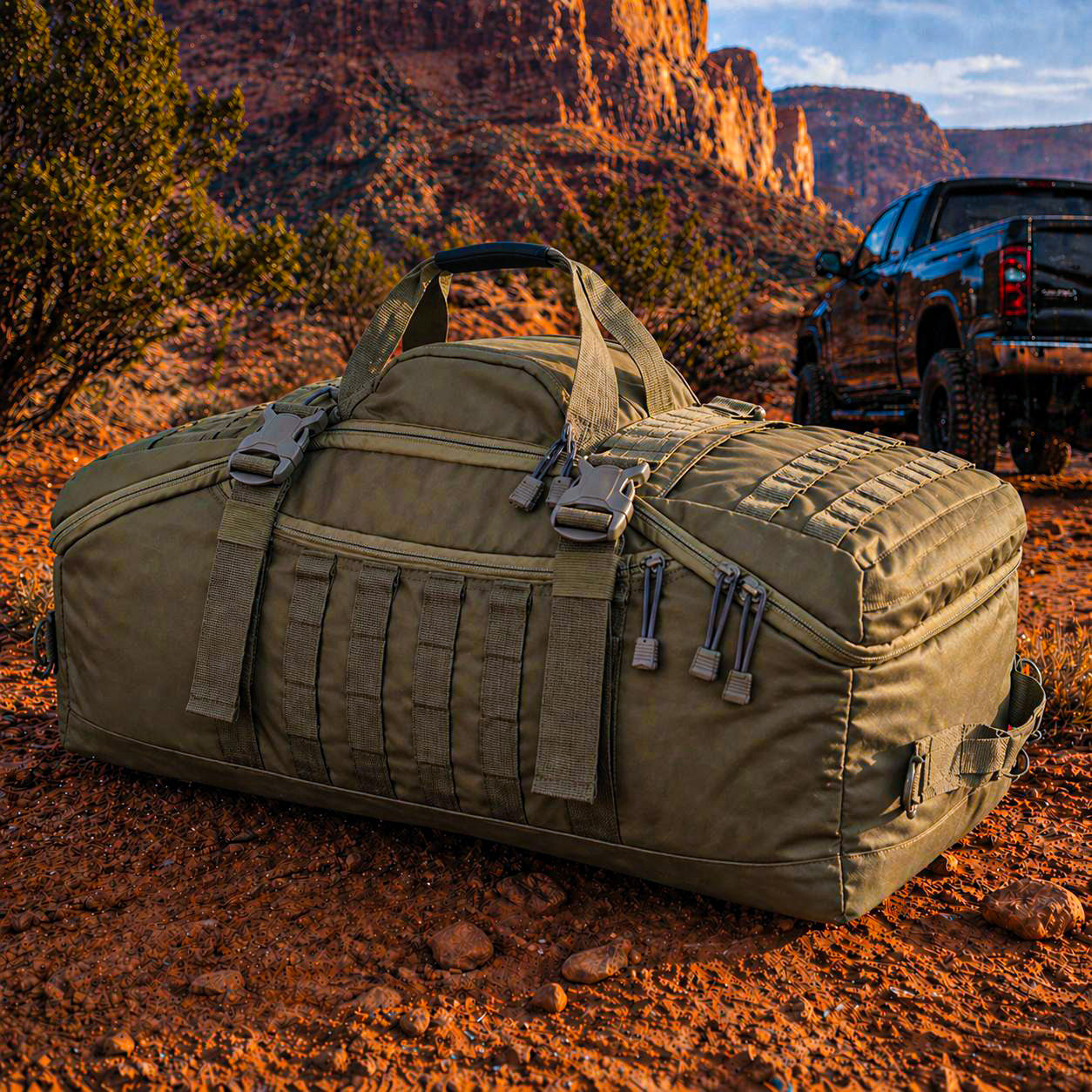 HAULMASTER™ 2-IN-1 Tactical Duffle Backpack
